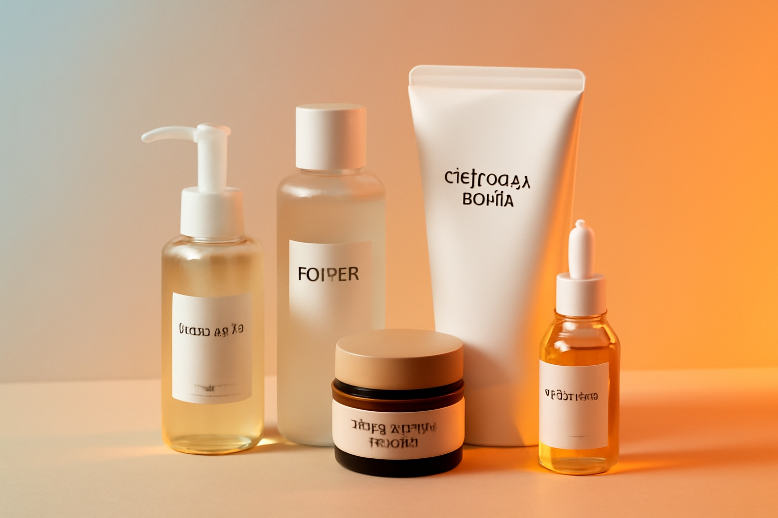A variety of K-beauty products from Stylevana arranged on a shelf