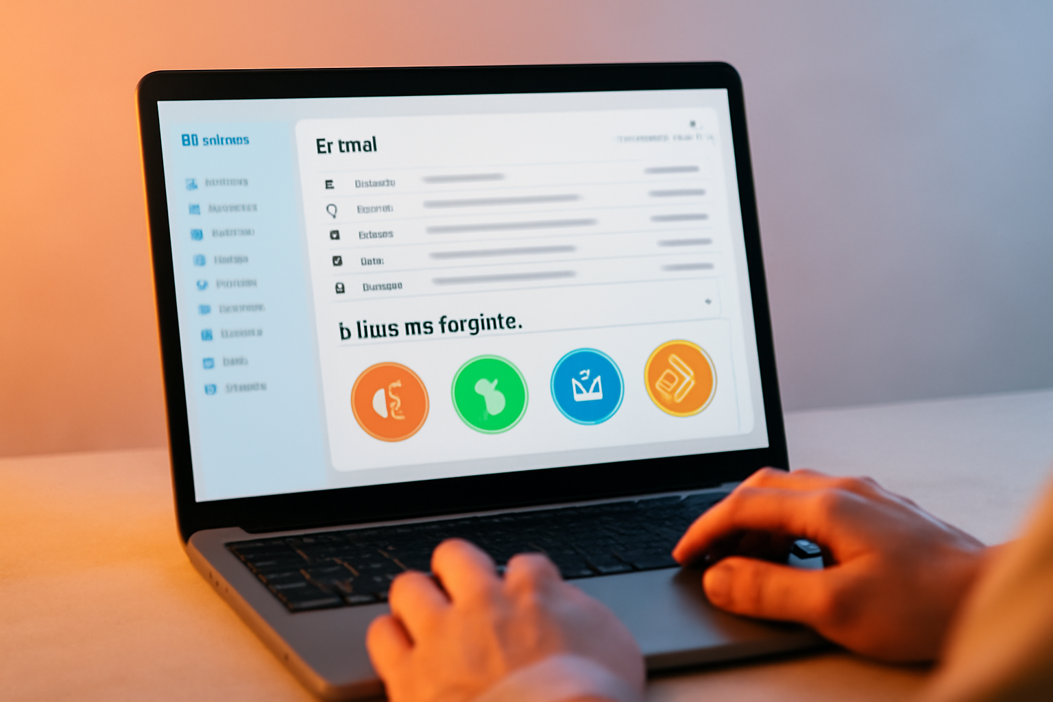 Bảng điều khiển email doanh nghiệp hiển thị dịch vụ tích hợp