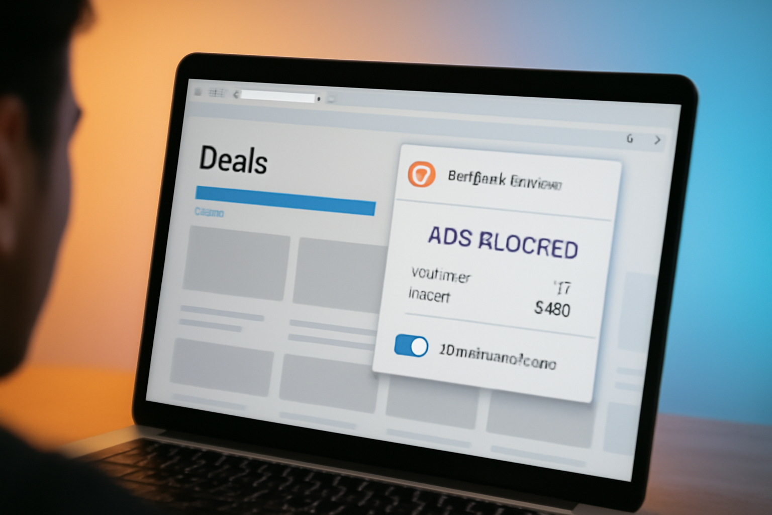 人気サイトで広告をブロックするAdBlock Ultimateのスクリーンショット